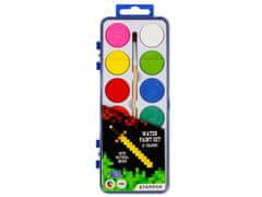 STARPAK Pixel Game Watercolor maľuje 12 farieb štetcom Univerzálny