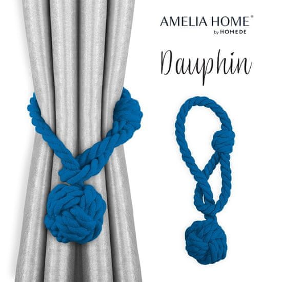 AmeliaHome DAUPHIN sada postrojov 2 ks odtieň kráľovská modrá