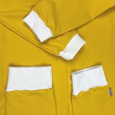 Oli&Oli Detské pyžamo - overal - žltá farba (veľkosť 74)
