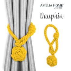 AmeliaHome DAUPHIN 2 ks žltá sada postrojov