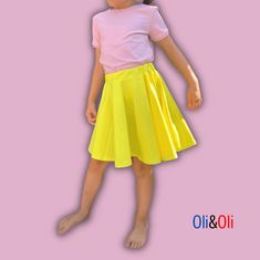 Oli&Oli Detská sukňa - žltá neónová farba (veľkosť 92)