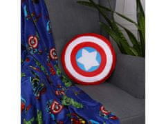 MARVEL COMICS Captain America Marvel Dekoračný vankúš, okrúhly vankúš 