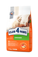Club4Paws Premium pre mačiatka s kuracim mäsom 5 kg + Darček 4x kapsičky pre mačiatka 