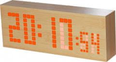 MPM QUALITY Digitálny LED budík/ hodiny s dátumom a teplomerom C02.3571.