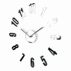 Flexistyle 3D Nalepovacie hodiny DIY Sada Admirable L Sweep 54a-0, zrkadlové 50-75cm