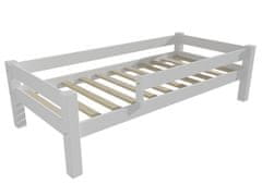 eoshop Detská posteľ 8X8 01C so zábranou (Rozmer: 100 x 200 cm, Farba dreva: farba biela)