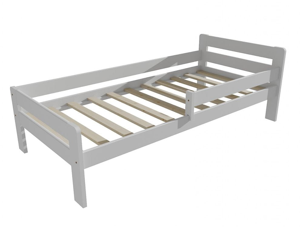 eoshop Detská posteľ so zábranou VMK002C KIDS (Rozmer: 90 x 200 cm, Farba dreva: farba biela)