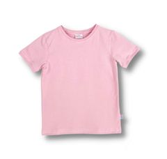 Detské tričko s krátkym rukávom - bledoružová farba (veľkosť 86)