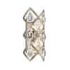 HUDSON VALLEY nástenné svietidlo TIARA kov/oceľ/krištáľ bronz/číra E14 2x60W 214-12-CE