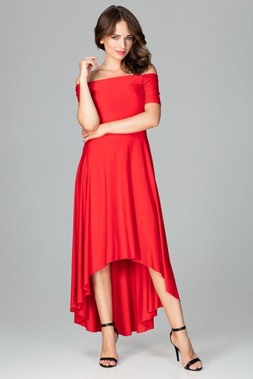 Lenitif Dámske spoločenské šaty Lin K485 červená