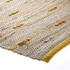 Dekorstyle Dekoratívny jutový koberec Yellow Stripe 60x90 cm