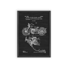 Vintage Posteria Plagát Plagát Motorka Harley Davidson A4 - 21x29,7 cm