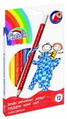 FIORELLO Trojhranné ceruzky 12 farieb Super Soft Jumbo
