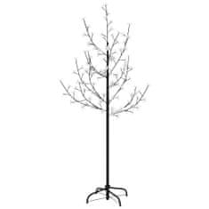 Vidaxl Kvitnúca čerešňa LED strom teplé biele 84 LED svetlá 120 cm