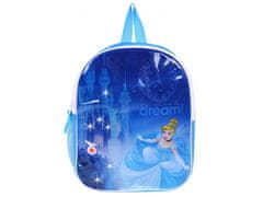 Disney Batoh/taška DISNEY PRINCESS Popoluška do škôlky, malý, modrý, svetielka