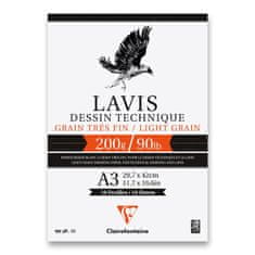 Clairefontaine Blok Lavis Technical drawing A3, 10 listov, 200 g