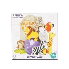 Le Toy Van Le toy van Petilou Skladacia veža Afrika 9 ks