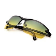 Sunmania Žlto-zelené nočné okuliare pre vodičov "Irondriver"