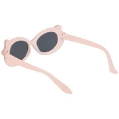 Sunmania Béžovo-biele bodkované slnečné okuliare pre deti "Sweet"