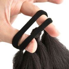 FRILLA® Príčesok predĺženie vlasov vo forme vrkočov – čierna | BRAIDELLA
