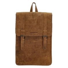 Hide & Stitches Hnedý mestský kožený ruksak „Metropolitan“