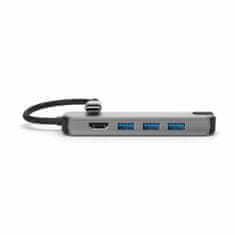 USB-C Pro Multiport Adapter PD-PRO-HUB - sivý