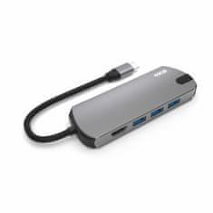 USB-C Pro Multiport Adapter PD-PRO-HUB - sivý