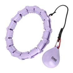 ONE Fitness masážna obruč so závažím OHA02 fialová