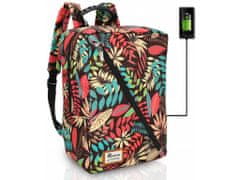 TopKing Cestovný batoh s USB 40 x 20 x 25 cm TOPREV, viacfarebná