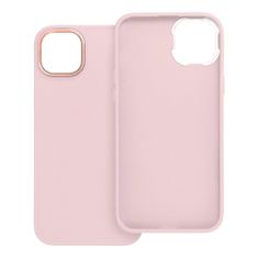 Case4mobile Púzdro FRAME pro iPhone 14 - púdrovo ružové
