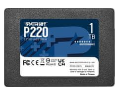 Patriot P220 1TB SSD / Interný / 2,5" / SATA 6Gb/s /