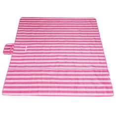 Aga Plážová pikniková deka 200x200cm Ružová