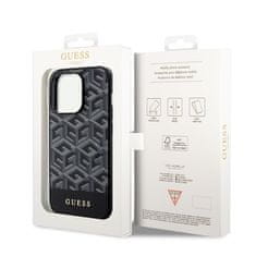 Guess Kryt na mobil PU G Cube MagSafe na Apple iPhone 14 Pro - černý