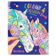 Miss Melody Maľovanky , Color & Design, 40x omaľovánka
