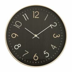 Eurofirany Eurofirany, Dekoračné nástenné hodiny s kovovým dizajnom, 30 cm – Čierne