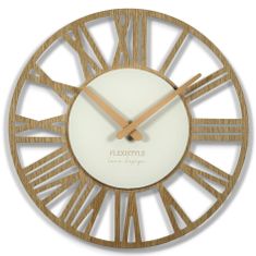 Flexistyle Nástenné hodiny Loft Piccolo Bianco 30cm, z219-d2-dx 