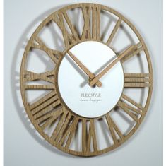 Flexistyle Nástenné hodiny Loft Piccolo Bianco 30cm, z219-d2-dx 