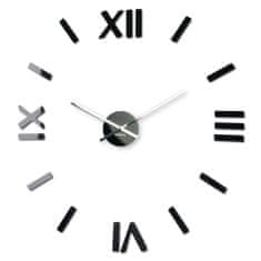 Flexistyle 3D Nalepovacie hodiny DIY ADMIRABLE Sweep z5400C black, 80cm