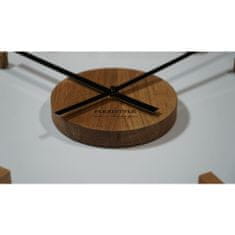 Flexistyle 3D nalepovacie dubové hodiny DIY Eko z54g 75 d-1-x, 75 cm