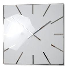 Flexistyle Dizajnové nástenné hodiny Exact z119-2-0-x, 50 cm, biele