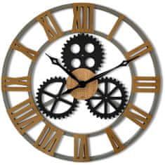 Flexistyle Dizajnové nástenné hodiny Industrial 2. z229-1a1d 80 cm, šedá