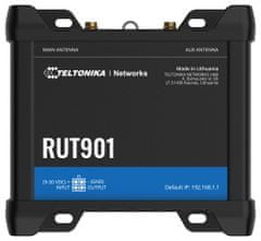 Teltonika RUT901 priemyselný LTE router s ethernetovou zálohou, 1x WAN 3x LAN, LTE Cat4/3G/2G, Wi-Fi
