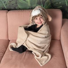 Cozy Noxxiez BL801 Králik - hrejivá deka s kapucňou so zvieratkom a labkovými vreckami