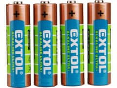 Extol Energy Batéria alkalické, 4ks, 1,5V AA (LR6)