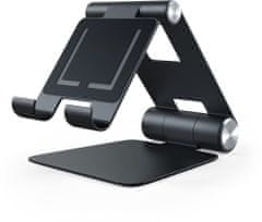 Satechi Aluminium R1 Adjustable Mobile Stand, čierna