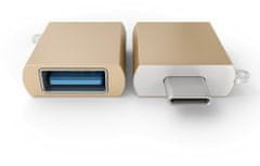 Satechi adaptér USB-C - USB-A 3.0, M/F, zlatá