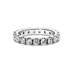Pandora Trblietavý strieborný prsteň s čírymi kryštálmi Timeless 190050C01 (Obvod 56 mm)