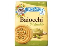 Mulino Bianco MULINO BIANCO Baiocchi - sušienky s pistáciovou náplňou 240g, 6