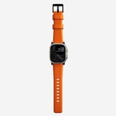Nomad Rugged Band - Odolný remienok pre Apple Watch 45/49 mm, oranžový, čierny