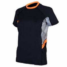 AQUALUNG Dámske lycrové tričko LOOSE FIT čierna/sivá krátky rukáv šedá/čierna XL - 44